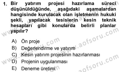 Sağlık Kurumları Yönetimi 2 Dersi 2018 - 2019 Yılı 3 Ders Sınav Soruları 1. Soru