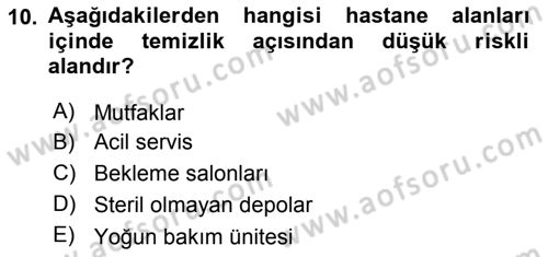 Sağlık Kurumları Yönetimi 2 Dersi 2018 - 2019 Yılı 3 Ders Sınav Soruları 10. Soru