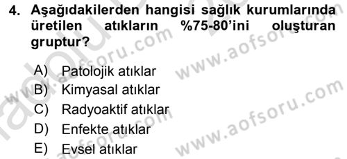 Sağlık Kurumları Yönetimi 2 Dersi 2018 - 2019 Yılı 3 Ders Sınav Soruları 4. Soru