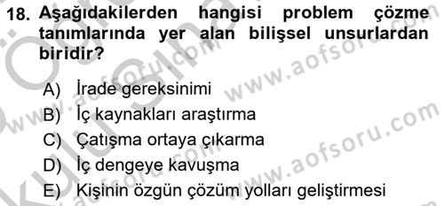Sağlık Kurumları Yönetimi 2 Dersi 2018 - 2019 Yılı Yaz Okulu Sınav Soruları 18. Soru
