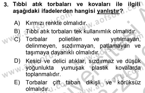 Sağlık Kurumları Yönetimi 2 Dersi 2018 - 2019 Yılı Yaz Okulu Sınav Soruları 3. Soru