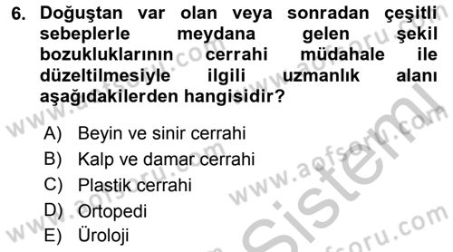 Sağlık Kurumları Yönetimi 2 Dersi 2018 - 2019 Yılı Yaz Okulu Sınav Soruları 6. Soru