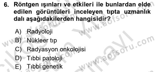 Sağlık Kurumları Yönetimi 2 Dersi 2021 - 2022 Yılı (Vize) Ara Sınav Soruları 6. Soru