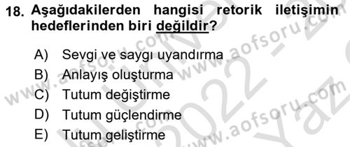 Sağlık Kurumları Yönetimi 2 Dersi 2022 - 2023 Yılı Yaz Okulu Sınav Soruları 18. Soru