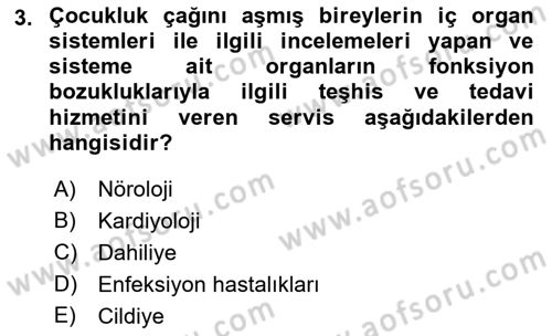 Sağlık Kurumları Yönetimi 2 Dersi 2022 - 2023 Yılı Yaz Okulu Sınav Soruları 3. Soru