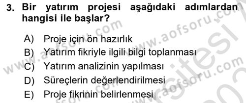 Sağlık Kurumları Yönetimi 2 Dersi 2023 - 2024 Yılı (Vize) Ara Sınav Soruları 3. Soru