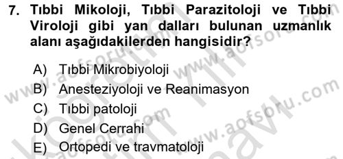 Sağlık Kurumları Yönetimi 2 Dersi 2024 - 2025 Yılı (Vize) Ara Sınav Soruları 7. Soru