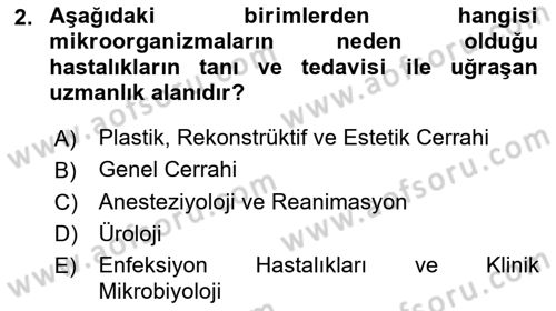Sağlık Kurumları Yönetimi 2 Dersi 2024 - 2025 Yılı (Final) Dönem Sonu Sınav Soruları 2. Soru