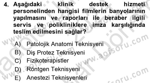 Sağlık Kurumları Yönetimi 2 Dersi 2024 - 2025 Yılı (Final) Dönem Sonu Sınav Soruları 4. Soru