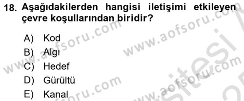 Sağlık Kurumları Yönetimi 2 Dersi 2024 - 2025 Yılı Yaz Okulu Sınav Soruları 18. Soru
