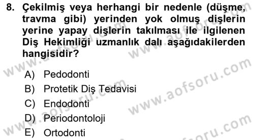 Sağlık Kurumları Yönetimi 2 Dersi 2024 - 2025 Yılı Yaz Okulu Sınav Soruları 8. Soru