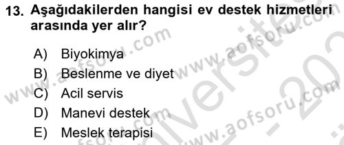 Sağlık Kurumları Yönetimi 2 Dersi 2025 - 2026 Yılı (Vize) Ara Sınav Soruları 13. Soru