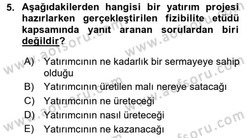 Sağlık Kurumları Yönetimi 2 Dersi 2025 - 2026 Yılı (Vize) Ara Sınav Soruları 5. Soru
