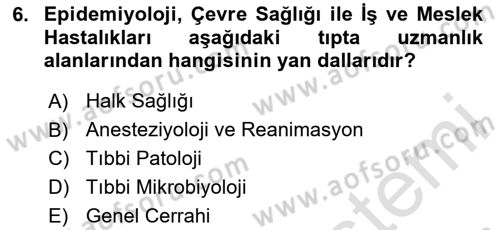Sağlık Kurumları Yönetimi 2 Dersi 2025 - 2026 Yılı (Vize) Ara Sınav Soruları 6. Soru