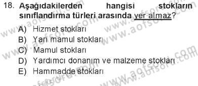 Sağlık Kurumlarında Operasyon Yönetimi Dersi 2012 - 2013 Yılı Tek Ders Sınav Soruları 18. Soru