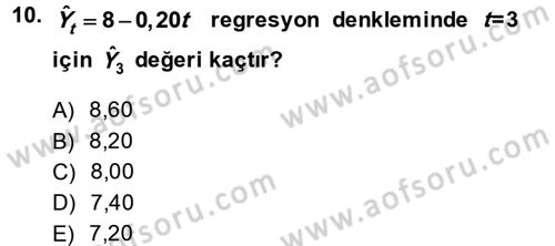 Sağlık Kurumlarında Operasyon Yönetimi Dersi Ara Sınavı Deneme Sınav Soruları 10. Soru