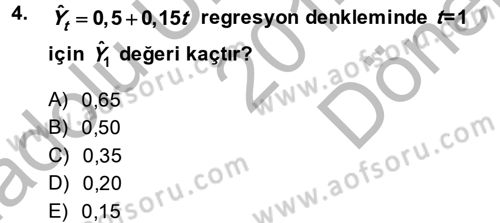 Sağlık Kurumlarında Operasyon Yönetimi Dersi 2014 - 2015 Yılı (Final) Dönem Sonu Sınav Soruları 4. Soru