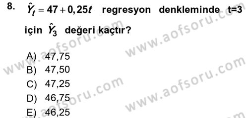 Sağlık Kurumlarında Operasyon Yönetimi Dersi Ara Sınavı Deneme Sınav Soruları 8. Soru
