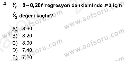 Sağlık Kurumlarında Operasyon Yönetimi Dersi 2017 - 2018 Yılı 3 Ders Sınav Soruları 4. Soru