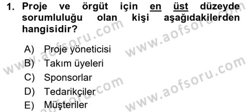 Sağlık Kurumlarında Operasyon Yönetimi Dersi 2017 - 2018 Yılı (Final) Dönem Sonu Sınav Soruları 1. Soru