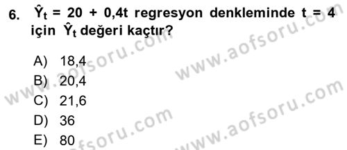 Sağlık Kurumlarında Operasyon Yönetimi Dersi Ara Sınavı Deneme Sınav Soruları 6. Soru