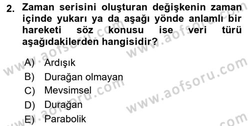 Sağlık Kurumlarında Operasyon Yönetimi Dersi 2021 - 2022 Yılı (Final) Dönem Sonu Sınav Soruları 2. Soru