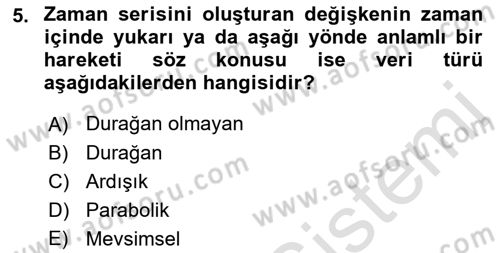Sağlık Kurumlarında Operasyon Yönetimi Dersi 2022 - 2023 Yılı Yaz Okulu Sınav Soruları 5. Soru