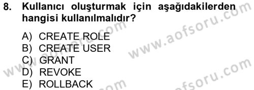 Sağlık Kurumlarında Bilgi Sistemleri Dersi 2013 - 2014 Yılı (Final) Dönem Sonu Sınav Soruları 8. Soru