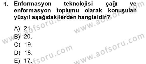 Sağlık Kurumlarında Bilgi Sistemleri Dersi 2014 - 2015 Yılı (Vize) Ara Sınav Soruları 1. Soru