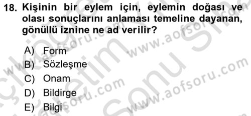 Sağlık Kurumlarında Bilgi Sistemleri Dersi 2024 - 2025 Yılı (Final) Dönem Sonu Sınav Soruları 18. Soru