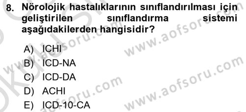 Sağlık Kurumlarında Bilgi Sistemleri Dersi 2024 - 2025 Yılı Yaz Okulu Sınav Soruları 8. Soru