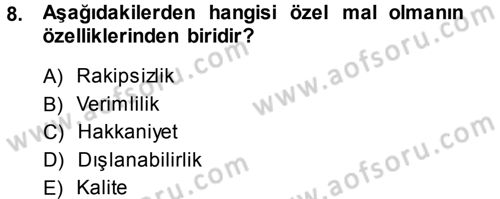 Sağlık Sigortacılığı Dersi 2013 - 2014 Yılı (Vize) Ara Sınav Soruları 8. Soru