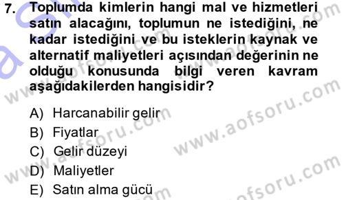 Sağlık Sigortacılığı Dersi 2014 - 2015 Yılı (Vize) Ara Sınav Soruları 7. Soru