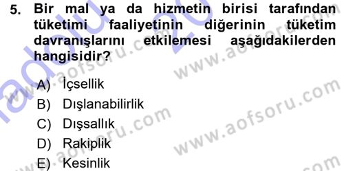 Sağlık Sigortacılığı Dersi 2015 - 2016 Yılı (Vize) Ara Sınav Soruları 5. Soru