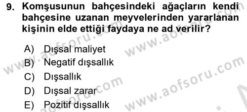 Sağlık Sigortacılığı Dersi 2016 - 2017 Yılı (Vize) Ara Sınavı 9. Soru