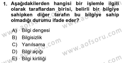 Sağlık Sigortacılığı Dersi 2018 - 2019 Yılı (Vize) Ara Sınav Soruları 1. Soru