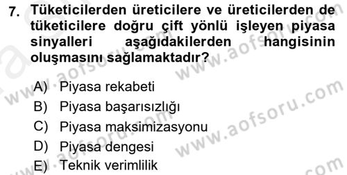 Sağlık Sigortacılığı Dersi 2018 - 2019 Yılı (Vize) Ara Sınav Soruları 7. Soru