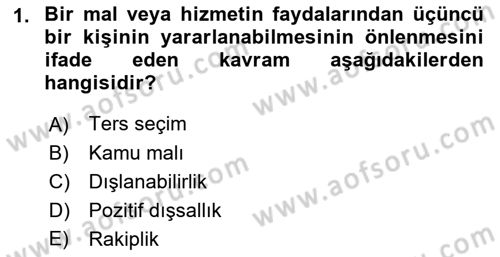 Sağlık Sigortacılığı Dersi 2022 - 2023 Yılı Yaz Okulu Sınav Soruları 1. Soru