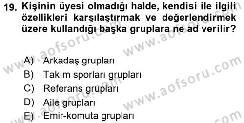 Sağlık Kurumlarında Kalite Yönetimi Dersi 2015 - 2016 Yılı (Vize) Ara Sınav Soruları 19. Soru