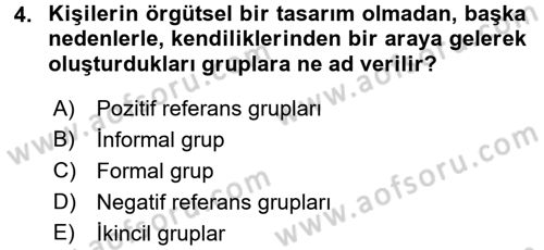 Sağlık Kurumlarında Kalite Yönetimi Dersi 2015 - 2016 Yılı (Final) Dönem Sonu Sınav Soruları 4. Soru