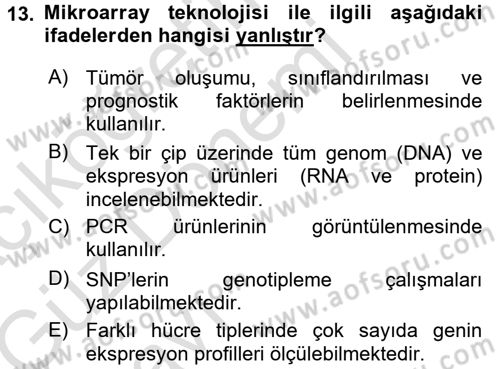 Tibbi Cihaz Ve Malzemeler Dersi 2017 - 2018 Yılı (Vize) Ara Sınavı 13. Soru