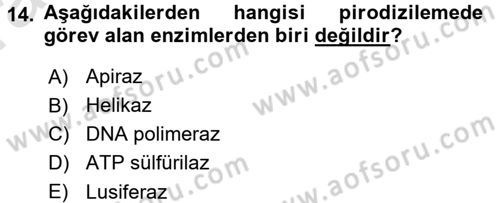 Tibbi Cihaz Ve Malzemeler Dersi 2017 - 2018 Yılı (Vize) Ara Sınavı 14. Soru