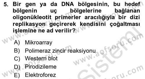 Tibbi Cihaz Ve Malzemeler Dersi 2018 - 2019 Yılı 3 Ders Sınavı 5. Soru