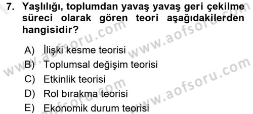 Bakım Elemanı Yetiştirme Ve Geliştirme 1 Dersi 2017 - 2018 Yılı (Final) Dönem Sonu Sınav Soruları 7. Soru