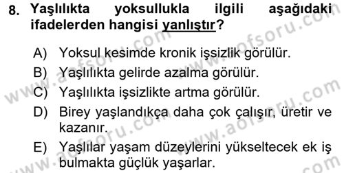 Bakım Elemanı Yetiştirme Ve Geliştirme 1 Dersi 2017 - 2018 Yılı (Final) Dönem Sonu Sınav Soruları 8. Soru