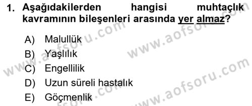 Bakım Elemanı Yetiştirme Ve Geliştirme 1 Dersi 2018 - 2019 Yılı Yaz Okulu Sınav Soruları 1. Soru