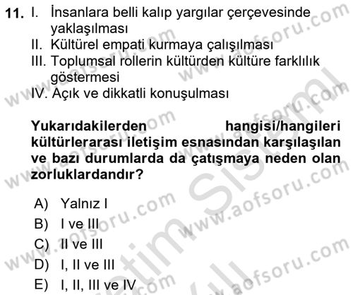 Bakım Elemanı Yetiştirme Ve Geliştirme 1 Dersi 2022 - 2023 Yılı Yaz Okulu Sınav Soruları 11. Soru