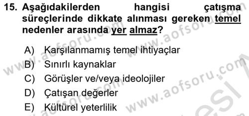 Bakım Elemanı Yetiştirme Ve Geliştirme 1 Dersi 2023 - 2024 Yılı (Final) Dönem Sonu Sınav Soruları 15. Soru