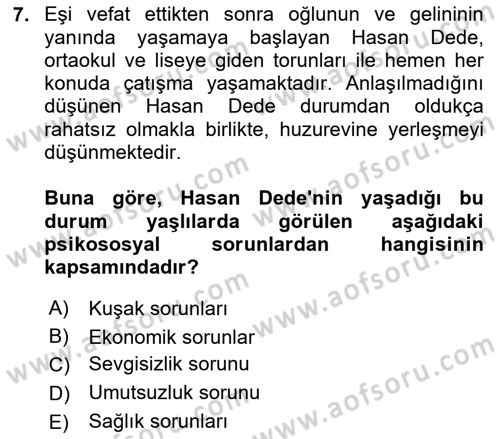 Bakım Elemanı Yetiştirme Ve Geliştirme 1 Dersi 2023 - 2024 Yılı (Final) Dönem Sonu Sınav Soruları 7. Soru
