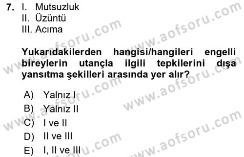 Bakım Elemanı Yetiştirme Ve Geliştirme 1 Dersi 2024 - 2025 Yılı (Final) Dönem Sonu Sınav Soruları 7. Soru